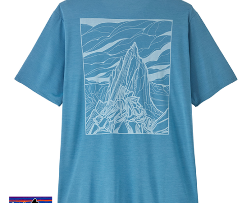 PATAGONIA-45477-M'S CAP COL DAILY SHIRT CLOUD CRAG-TEE-SHIRT-HOMME-SHRX SHORE BLUE LIGHT SHORE BLUE X-DYE-BLEU
