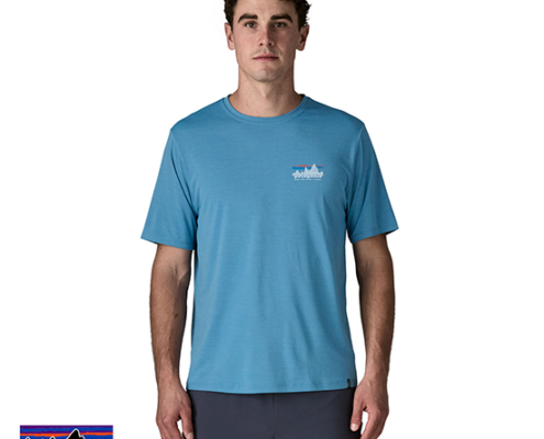 PATAGONIA-45478-M'S CAPILLENE COL DAILY SHIRT-TEE SHIRT DE RANDONNÉE-HOMME-SHRX SHORE BLUE LIGHT SHORE BLUE X DYE-BLEU-FACE
