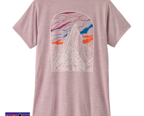 PATAGONIA-45485-W'S CAP COOL DAILY SHIRT CLOUD CRAG-TEE SHIRT-FEMME-QVLT QUIET VIOLET-VIOLET
