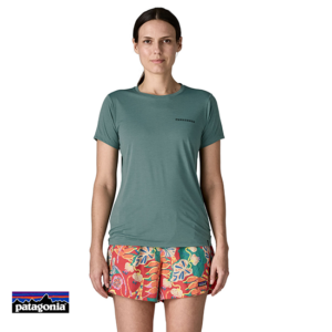 PATAGONIA-45487-W'S CAPILENE COOL DAILY SHIRT-TEE SHIRT-FEMME-BSLX BLUE SAGE-LIGHT BLUE SAGE X-DYE-VERT-FACE