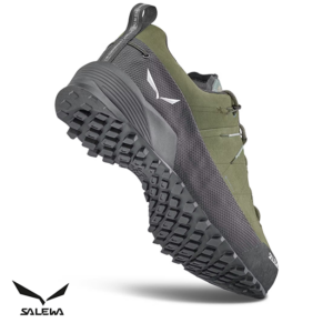 SALEWA-61467-MS WILDFIRE LEATHER 2 GTX-CHAUSSURES DE RANDONNÉE-HOMME-FADED GREEN-BLACK-VERT-TALON