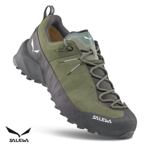 SALEWA-61467-MS WILDFIRE LEATHER 2 GTX-CHAUSSURES DE RANDONNÉE-HOMME-FADED GREEN-BLACK-VERT
