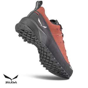 SALEWA-61468-WILDFIRE LEATHER 2 GTX-CHAUSSURES DE RANDONNÉE-FEMME-ESTRUSCAN RED BLACK-ROUGE-TALON