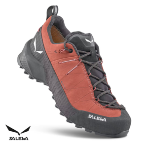 SALEWA-61468-WILDFIRE LEATHER 2 GTX-CHAUSSURES DE RANDONNÉE-FEMME-ESTRUSCAN RED BLACK-ROUGE