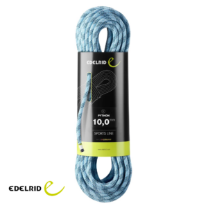 EDELRID-710800802000-PYTHON 10MM X 80 MÈTRES-CORDE D'ESCALADE-BLEU