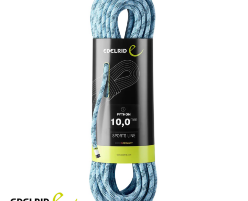 EDELRID-710800802000-PYTHON 10MM X 80 MÈTRES-CORDE D'ESCALADE-BLEU