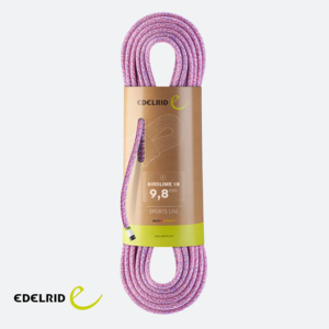 EDELRID-713660802770-BIRDLINE 1R 9,8MM X 80 METRES-CORDE D'ESCALADE-277 PINK ROYAL-ROSE