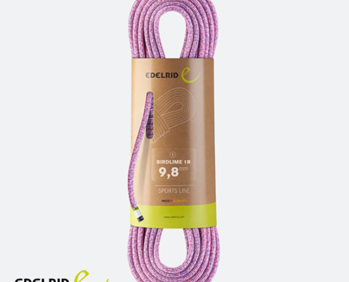 EDELRID-713660802770-BIRDLINE 1R 9,8MM X 80 METRES-CORDE D'ESCALADE-277 PINK ROYAL-ROSE