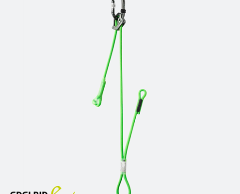EDELRID-7391512049900-SWITCH DOUBLE ADJUST-LONGE REGLABLE-499 NEON GREEN-VERT