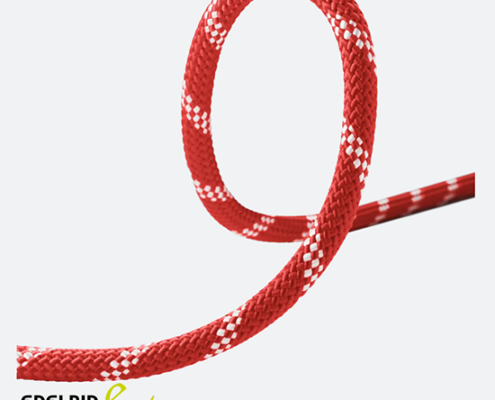 EDELRID-832112002000-STATIC LOW STRETCH 10,5MM-CORDE STATIQUE AU MÈTRE-RED-ROUGE