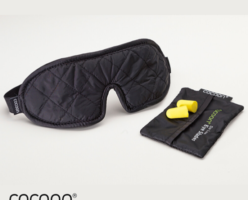 COCOON-COESL03-EYE SHADES DE LUXE-MASQUE DE VOYAGE-BLACK GREY-NOIR