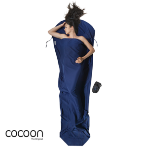 COCOON-COMFM85-MUMMYLINER MICROFIBRE-DRAP DE SAC-TWILIGHT BLUE-BLEU