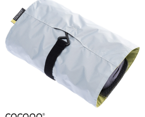 COCOON-COYTKML-125-HANGING TOILERY KIT MINIMALIST TROUSSE DE TOILETTE-WILD LIME-STRA GREY WILD LIME-GRIS