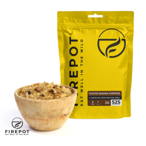 FIREPOT-FP2012-RY-PORRIDGE AUX BANANES GRILLÉES-PLAT LYOPHILISÉ