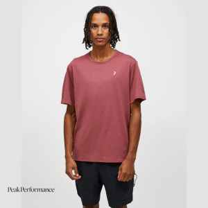 PEAK PERFORMANCE-G79467110-TRAIL SHORTSLEEVE-TEE SHIRT-HOMME-WILD ROUGE-ROUGE