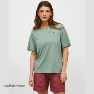 PEAK PERFORMANCE-G79477100-TRAIL SHORTSLEEVE-TEE SHIRT-FEMME-GREEN VALLEY-VERT