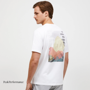 PEAK PERFORMANCE-G80832010-ORIGINAL GRAPHIC TEE SHIRT-HOMME-WHITE-BLANC