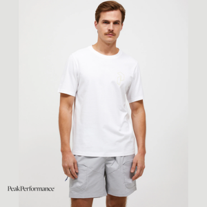 PEAK PERFORMANCE-G80832010-ORIGINAL GRAPHIC TEE SHIRT-HOMME-WHITE-BLANC-FACE