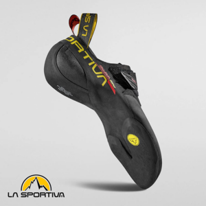 LA SPORTIVA-SKWAMA LITE-CHAUSSONS D'ESCALADE-HOMME-BLACK YELLOW-NOIR-TALON