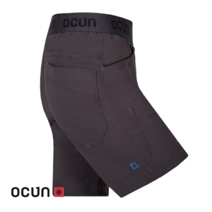 OCUN-05445-MANIA SHORTY-SHORT D'ESCALADE-HOMME-ANTHRACITE OBSIDAIN-GRIS-CÔTÉ