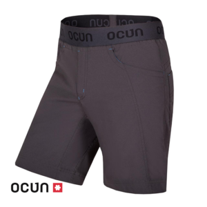 OCUN-05445-MANIA SHORTY-SHORT D'ESCALADE-HOMME-ANTHRACITE OBSIDAIN-GRIS