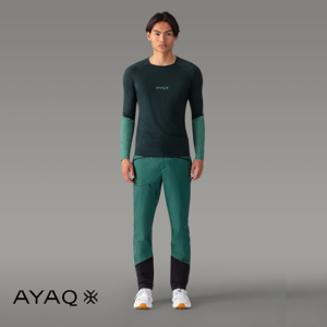 AYAQ-MF-LS-M-MEFONNA-TEE SHIRT MANCHES LOGNUES-HOMME-DEEP GREEN-VERT
