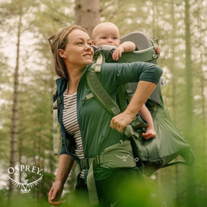 OSPREY-OP3330-POCO-PORTE BÉBÉ-KOSERET GREEN-VERT-VUE MAMAN