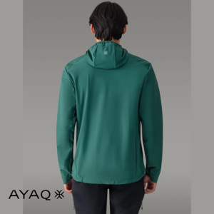 AYAQ-RA-JK-M-RAVEN-VESTE SOFTSHELL-HOMME-PINE GREEN-VERT-DOS