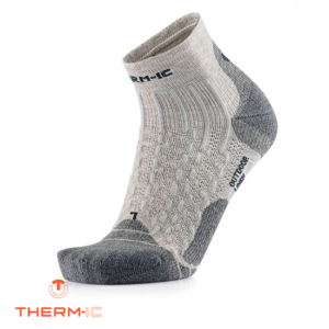 THERM-IC-T25-6100-003-OUTDOOR LIGHT LINEN ANKLE-CHAUSSETTES DE RANDONNÉE-HOMME-53 LIGHT GREY CHARCOAL-GRIS