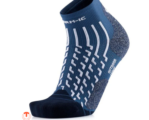 THERM-IC-T25-6400-003-OUTDOOR LIGHT ANKLE-CHAUSSETTES DE RANDONNÉE-MIXTE-62 WHITE NAVY-BLEU