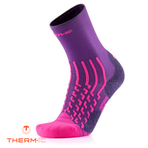 THERM-IC-T25-6450-002-OUTDOOR LIGHT W CREW-CHAUSSETTES DE RANDONNÉE-FEMME-64 VIOLET MAGENTA-VIOLET