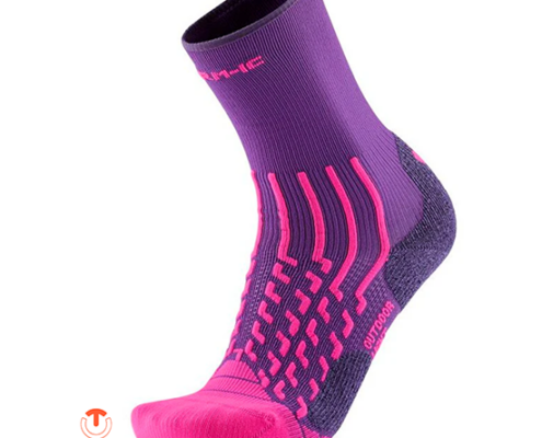 THERM-IC-T25-6450-002-OUTDOOR LIGHT W CREW-CHAUSSETTES DE RANDONNÉE-FEMME-64 VIOLET MAGENTA-VIOLET