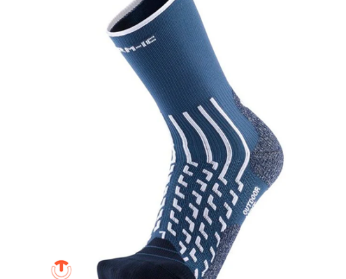 THERM-IC-T25-6450-003-OUTDOOR LIGHT CREW-CHAUSSETTES DE RANDONNÉE-HOMME-62 WHITE NAVY-BLEU