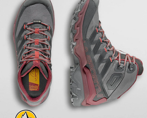 LA SPORTIVA-ZFHS109-ULTRA RAPTOR III MID GTX-CHAUSSURES DE RANDONNÉE-HOMME-G00R25 CARBON REDWOOD-GRIS