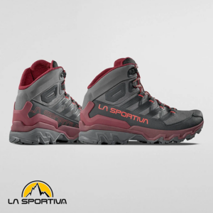 LA SPORTIVA-ZFHS109-ULTRA RAPTOR III MID GTX-CHAUSSURES DE RANDONNÉE-HOMME-G00R25 CARBON REDWOOD-GRIS-VUE