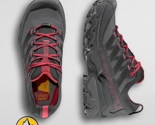 LA SPORTIVA-ZFHS111-ULTRA RAPTOR III GTX WOMAN-CHAUSSURES DE RANDONNÉE-FEMME-G19P19 ONYX AZALEA-GRIS