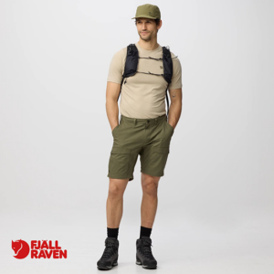 FJALL RAVEN-12200222-ABISKO HYBRID TRAIL ZIP OFF TROUSERS-PANTALON DE RANDONNÉE-HOMME-625 LAUREL-VERT-SHORT