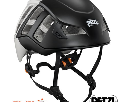 PETZL-A071AC-METEOR-CASQUE D'ESCALADE-BLACK GRAY-NOIR