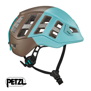 PETZL-A071AC-METEOR-CASQUE D'ESCALADE-SMOKED BLUE BROWN-BLEU-CÔTÉ