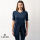SKUAM-SK1-TEE SHIRT REFINE-FEMME-BLEU