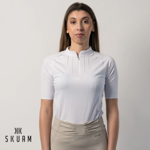 SKUAM-SK2-POLO FAIRNESS-POLO FEMME-BLANC-FACE