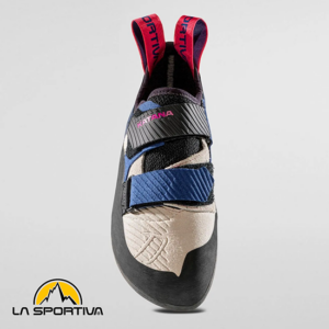 LA SPORTIVA-40K000639-KATANA WPMAN-CHAUSSONS D'ESCALADE-WHITE STORM BLUE-BLANC-DESSUS