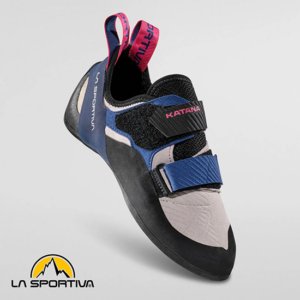 LA SPORTIVA-40K000639-KATANA WPMAN-CHAUSSONS D'ESCALADE-WHITE STORM BLUE-BLANC