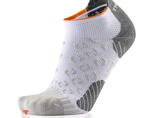 THERM-IC-T25-6000-003-OUT FAST LIGHT-LOW ANKLE-CHAUSSUETTES DE RANDONÉE BASSE-BLANC CHARBON-BLANC