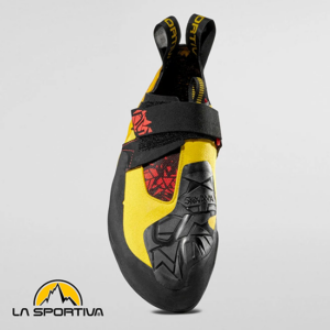 LA SPORTIVA-ZFCS005K00Y00-SKWAMA-CHAUSSONS D'ESCALDE-BLACK YELLOW-NOIR-DESSUS