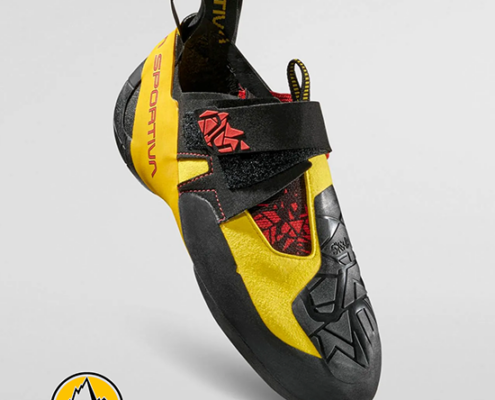 LA SPORTIVA-ZFCS005K00Y00-SKWAMA-CHAUSSONS D'ESCALDE-BLACK YELLOW-NOIR