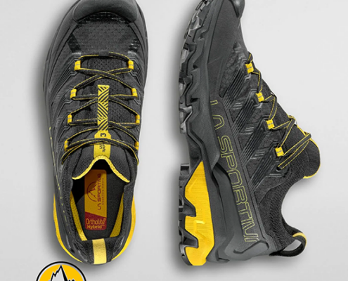 LA SPORTIVA-ZFHS105E47R24-ULTRA RAPTOR III-CHAUSSURES DE RANDONNÉE-HOMME-BLACK YELLOW-NOIR