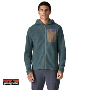 PATAGONIA-40256-M'S R1 FULL ZIP HOODY-POLAIRE À CAPUCHE-HOMME-SMTB SUMMIT BLUE-BLEU